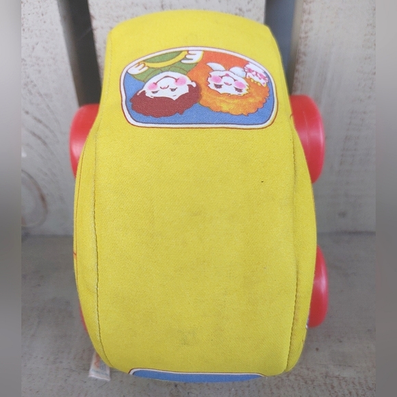 Vintage 1982 American Greetings Baby's First Car Yellow Softtouch Plastic Wheels - Picture 10 of 10